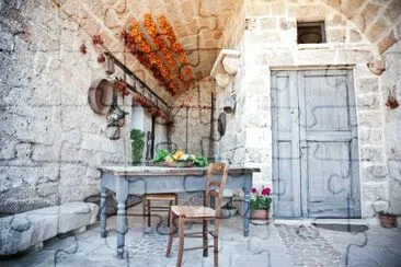 Interior casa rural-Italia