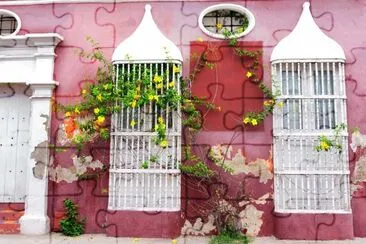 Fachada en Cartagena de Indias-Colombia