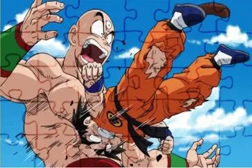 Goku vs Ten Shin Han jigsaw puzzle