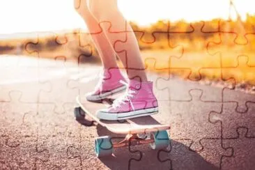 Longboard jigsaw puzzle