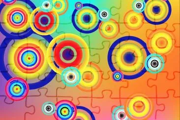 Cercles couleurs jigsaw puzzle