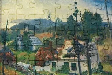 George Bellows - The Red Vine, Matinicus Island jigsaw puzzle