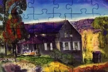 Black house. George Bellows jigsaw puzzle