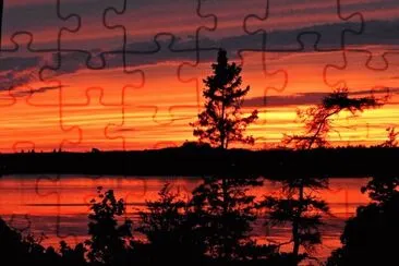 Sunset over Passamaquoddy jigsaw puzzle