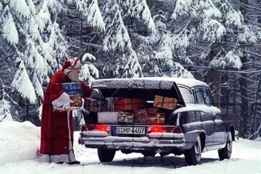 Santa 's Benz jigsaw puzzle