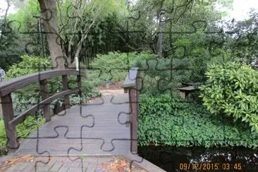 Bridge in a garden