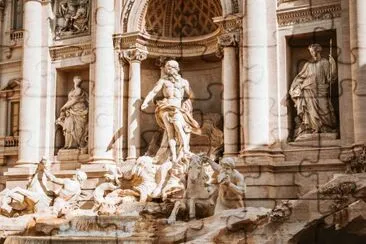 FUENTE DE TREVI, ROMA, ITALIA jigsaw puzzle