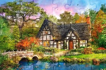 Casa junto al rio jigsaw puzzle