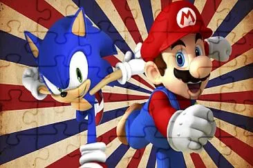 sonic y mario