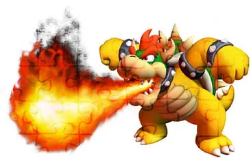 bowser sacando fuego