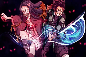 פאזל של nezuko y tanjiro