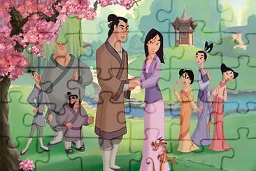 los personajes de mulan