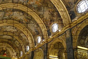 פאזל של Catedral de San Juan,  La Valeta,  Malta