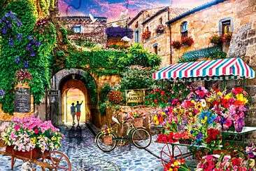 mercadillo de flores jigsaw puzzle