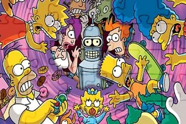 Os Simpsons / Futurama jigsaw puzzle