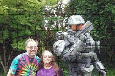 Battlestar Soldier with Couple