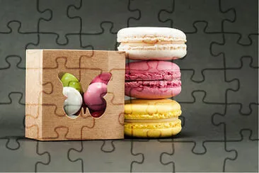 פאזל של macarons