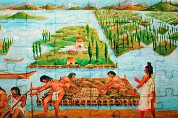 cultivo en chinampas jigsaw puzzle