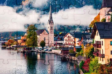 פאזל של Hallstatt-Austria