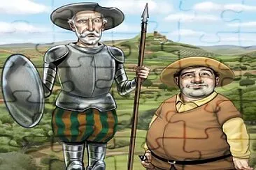 Puzzle Don Quijote y Sancho jigsaw puzzle