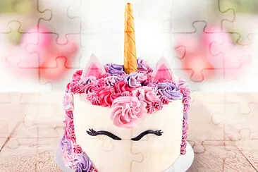 unicorn cake jigsaw puzzle