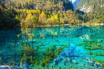 lago azul jigsaw puzzle