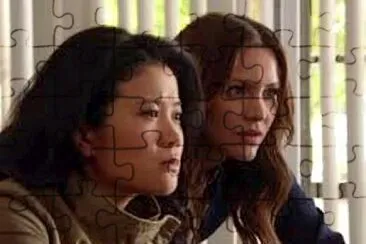 Happy and Paige Working - Toby Or Not Toby jigsaw puzzle