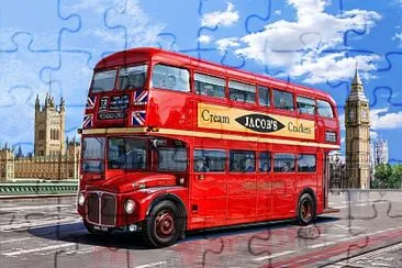 Speak about the advantages of the bus. jigsaw puzzle