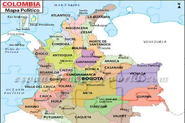 DivisiÃ³n polÃ­tica de Colombia jigsaw puzzle