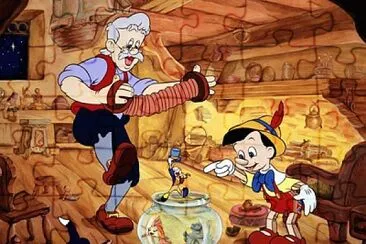 פאזל של Pinocchio e Geppetto