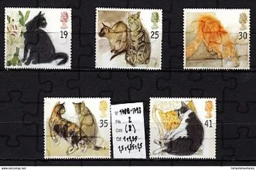 timbres de chats