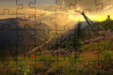 paisaje de flores jigsaw puzzle