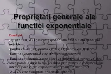 פאזל של functia exponentiala.proprietati.