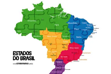 Monte as regiÃµes do Brasil