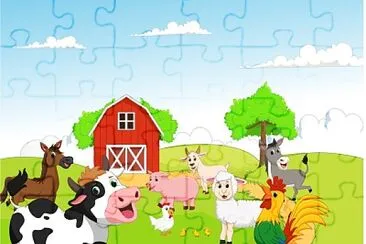 Los animales de la granja jigsaw puzzle