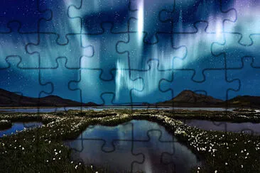 Ravaniemi aurora boreale jigsaw puzzle