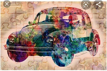 Fusca jigsaw puzzle