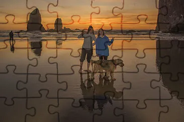 sunset wave jigsaw puzzle