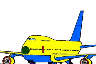 AEREO GIALLO E BLU