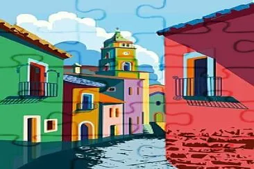 ciudad colorida jigsaw puzzle