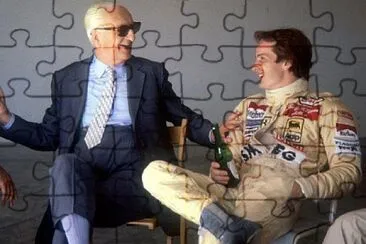 Enzo Ferrari   Gilles Villeneune jigsaw puzzle