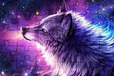 Anime Galaxy Wolves