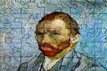 Autorretrato Van Gogh jigsaw puzzle