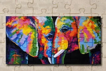 coloridos jigsaw puzzle