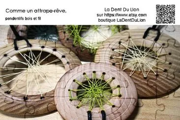 Comme un attrape-rÃªve, pendentifs, La Dent du Lion