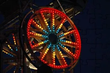 Detail of Carnival Ride jigsaw puzzle