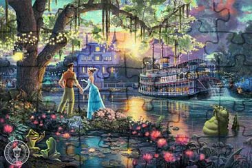 Princess and the frog Kinkade