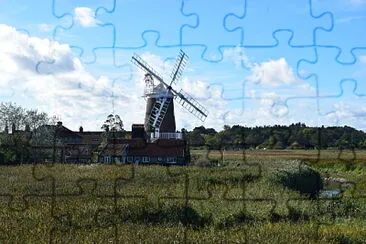 Cley Windmill, Norfolk, England jigsaw puzzle