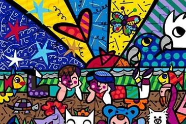 Romero Britto In The Park jigsaw puzzle