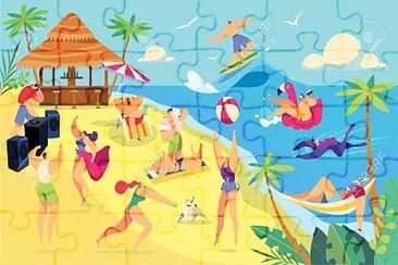 VACATION ACTIVITIES jigsaw puzzle